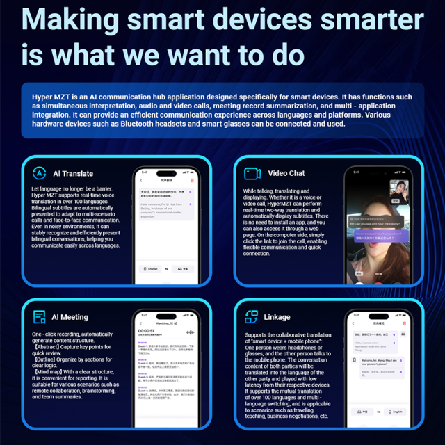 Smart AI Translator Bluetooth Sunglasses with Music Playback, Hands-Free Calling, UV400 Protection, Touch Control & Magnetic ChargingRC-SG008