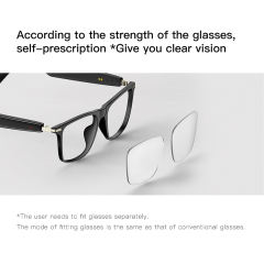 AI Smart Audio Glasses with Translation, HD Photo & Video Recording, Bluetooth Music & Call, Waterproof Sunglasses with Long Battery Life,RC-SG007