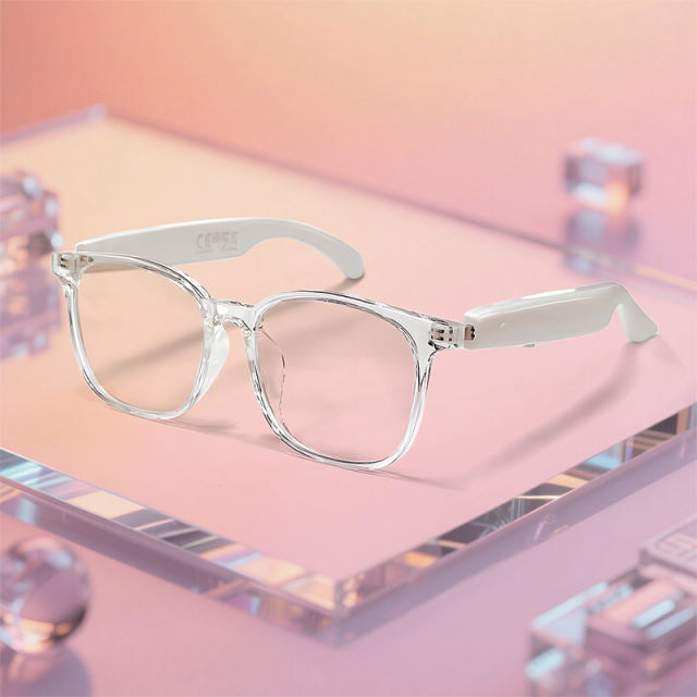 AI Smart Translation Glasses with Bluetooth Calling, Music, Voice Assistant, UV400 Blue Light Blocking, Touch Control, Waterproof Eyewear for Travel &amp; Business，RC-SG009