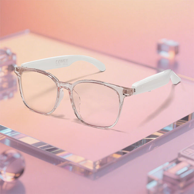 AI Smart Translation Glasses with Bluetooth Calling, Music, Voice Assistant, UV400 Blue Light Blocking, Touch Control, Waterproof Eyewear for Travel &amp; Business，RC-SG009