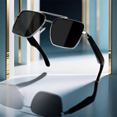 Smart AI Translator Bluetooth Sunglasses with Music Playback, Hands-Free Calling, UV400 Protection, Touch Control & Magnetic Charging, RC-SG008