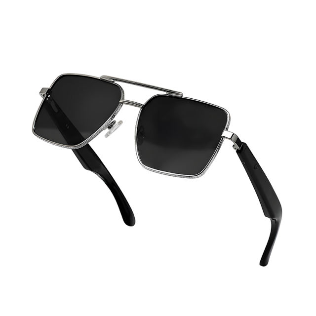 Smart AI Translator Bluetooth Sunglasses with Music Playback, Hands-Free Calling, UV400 Protection, Touch Control & Magnetic Charging, RC-SG008