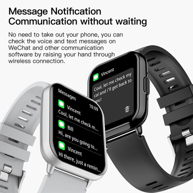 Smart Watch with Bluetooth Call, 1.83" HD Screen, 100+ Sports Modes, IP67 Waterproof, 7-Day Battery， RC-SW003