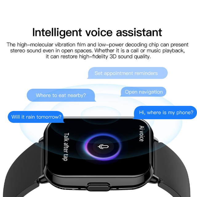 Smart Watch with Bluetooth Call, 1.83" HD Screen, 100+ Sports Modes, IP67 Waterproof, 7-Day Battery， RC-SW003