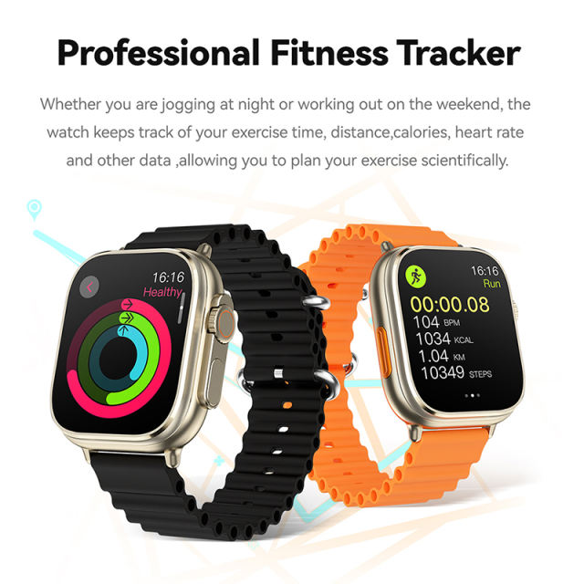 3-in-1 Smartwatch with TWS Earbuds &amp; MP3 Player, 1.96" HD Screen, Bluetooth 5.3, Heart Rate &amp; Sleep Monitor, Fitness Tracker, IP67 Waterproof, RC-SW008