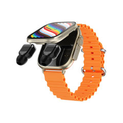 3-in-1 Smartwatch with TWS Earbuds &amp; MP3 Player, 1.96" HD Screen, Bluetooth 5.3, Heart Rate &amp; Sleep Monitor, Fitness Tracker, IP67 Waterproof, RC-SW008