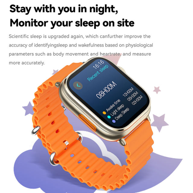 3-in-1 Smartwatch with TWS Earbuds &amp; MP3 Player, 1.96" HD Screen, Bluetooth 5.3, Heart Rate &amp; Sleep Monitor, Fitness Tracker, IP67 Waterproof, RC-SW008