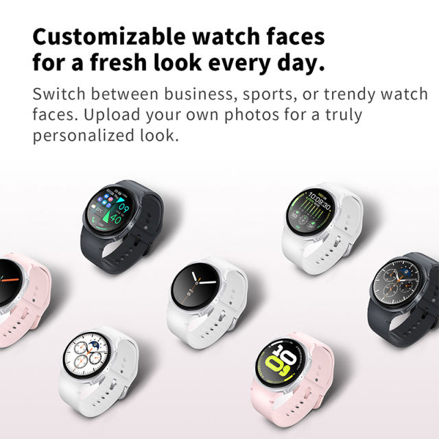 HD8 Mini AI Smartwatch with Bluetooth Calling, 1.29'' IPS Display, Fitness & Health Tracking, Wireless Charging, NFC, GPS Navigation, ChatGPT Voice Assistant, IP68 Waterproof，RC-SW007
