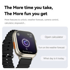 3-in-1 Smartwatch with TWS Earbuds &amp; MP3 Player, 1.96" HD Screen, Bluetooth 5.3, Heart Rate &amp; Sleep Monitor, Fitness Tracker, IP67 Waterproof, RC-SW008