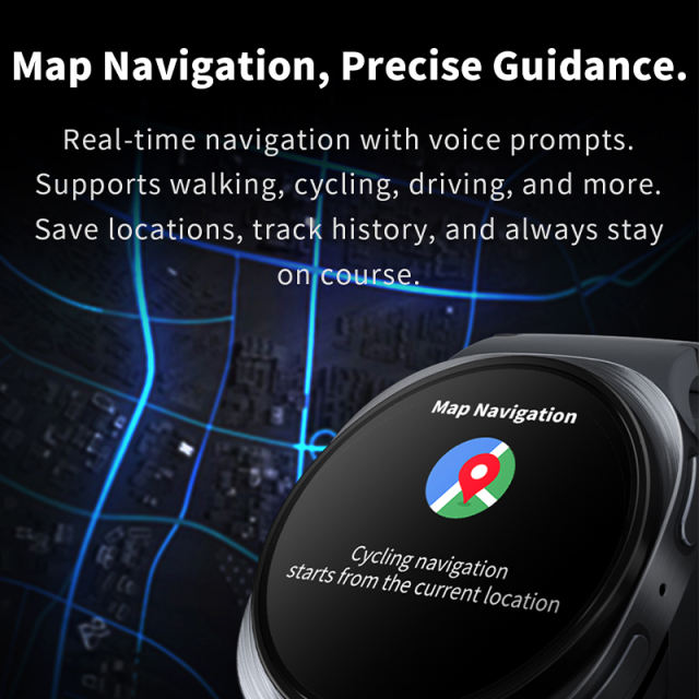 HD8 Mini AI Smartwatch with Bluetooth Calling, 1.29'' IPS Display, Fitness & Health Tracking, Wireless Charging, NFC, GPS Navigation, ChatGPT Voice Assistant, IP68 Waterproof，RC-SW007