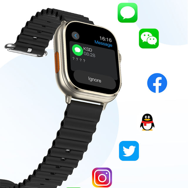 3-in-1 Smartwatch with TWS Earbuds &amp; MP3 Player, 1.96" HD Screen, Bluetooth 5.3, Heart Rate &amp; Sleep Monitor, Fitness Tracker, IP67 Waterproof, RC-SW008