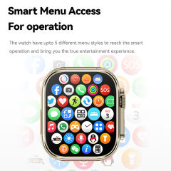 3-in-1 Smartwatch with TWS Earbuds &amp; MP3 Player, 1.96" HD Screen, Bluetooth 5.3, Heart Rate &amp; Sleep Monitor, Fitness Tracker, IP67 Waterproof, RC-SW008