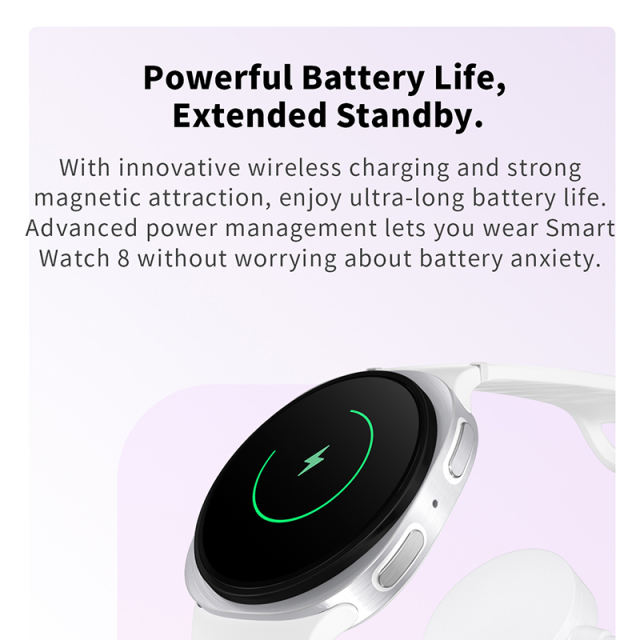 HD8 Mini AI Smartwatch with Bluetooth Calling, 1.29'' IPS Display, Fitness & Health Tracking, Wireless Charging, NFC, GPS Navigation, ChatGPT Voice Assistant, IP68 Waterproof，RC-SW007