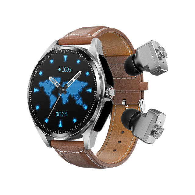 2-in-1 AI Smartwatch with TWS Earbuds, 1.39" HD Touch Screen, MP3 Music, Video Playback, Heart Rate &amp; Sleep Monitor, NFC Payment, IP67 Waterproof Fitness Watch, RC-SW009