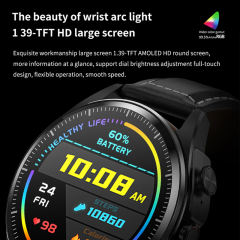 2-in-1 AI Smartwatch with TWS Earbuds, 1.39" HD Touch Screen, MP3 Music, Video Playback, Heart Rate &amp; Sleep Monitor, NFC Payment, IP67 Waterproof Fitness Watch, RC-SW009