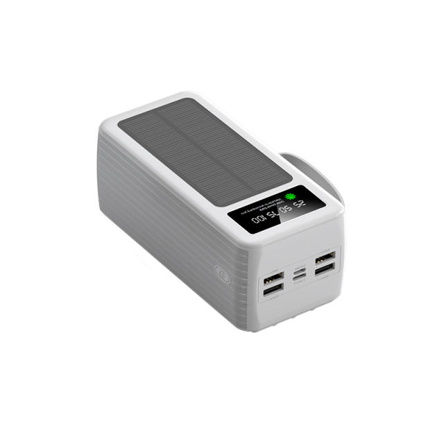 60000mAh Solar Power Bank with Built-in 4 Cables, 7 Outputs & 3 Inputs | Fast Charging Portable Charger for Phones & Tablets RC-SP016