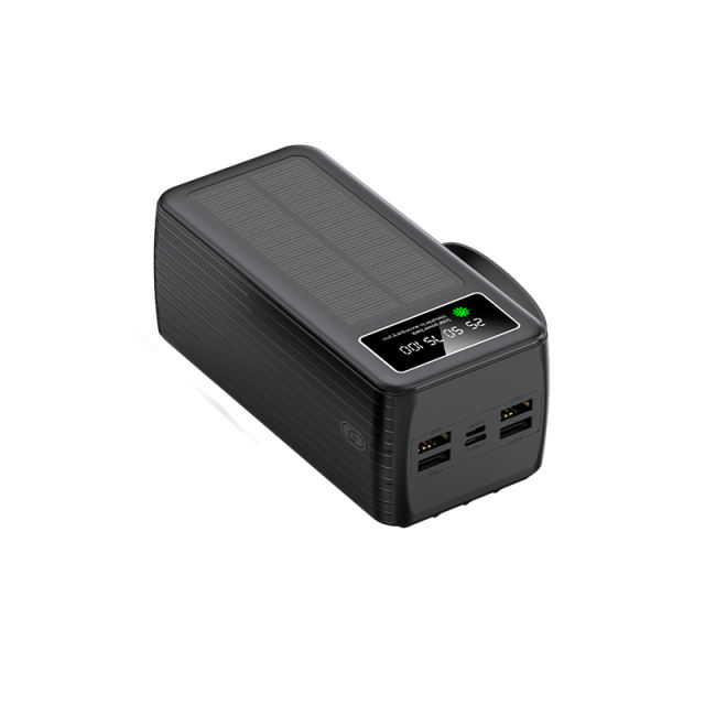 60000mAh Solar Power Bank with Built-in 4 Cables, 7 Outputs & 3 Inputs | Fast Charging Portable Charger for Phones & Tablets RC-SP016