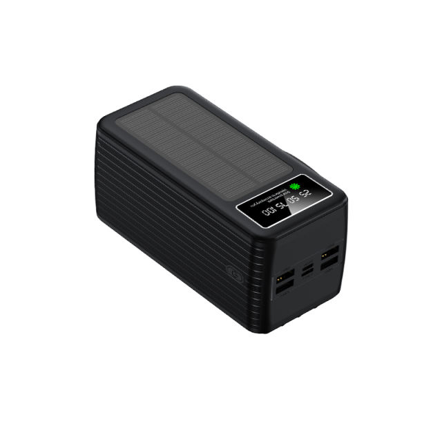 60000mAh Solar Power Bank with Built-in 4 Cables, 7 Outputs & 3 Inputs | Fast Charging Portable Charger for Phones & Tablets RC-SP016