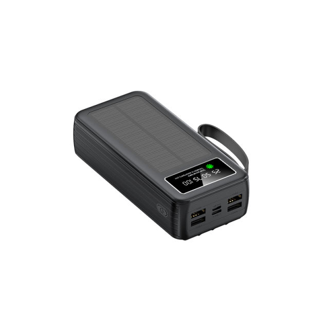 60000mAh Solar Power Bank with Built-in 4 Cables, 7 Outputs & 3 Inputs | Fast Charging Portable Charger for Phones & Tablets RC-SP016