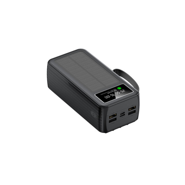 60000mAh Solar Power Bank with Built-in 4 Cables, 7 Outputs & 3 Inputs | Fast Charging Portable Charger for Phones & Tablets RC-SP016