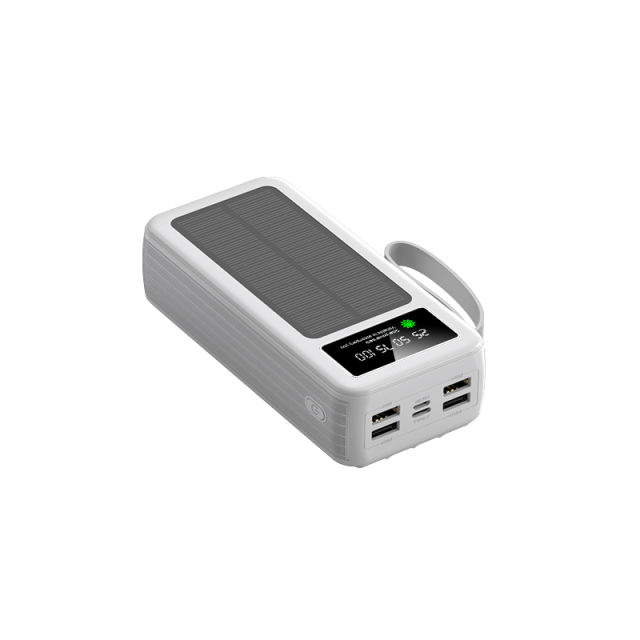 60000mAh Solar Power Bank with Built-in 4 Cables, 7 Outputs & 3 Inputs | Fast Charging Portable Charger for Phones & Tablets RC-SP016