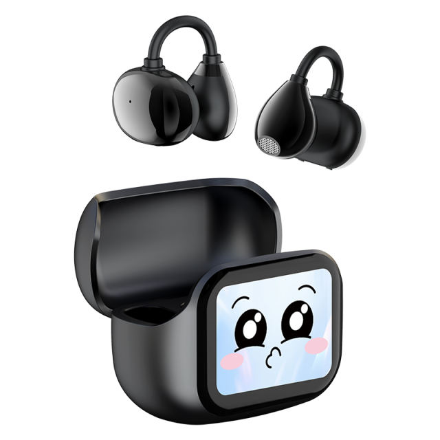 PLUS Smart AI Translation Wireless Earbuds with Color Touch Screen | ENC+ANC Noise Cancelling | Bluetooth 5.4 Headphones for Music &amp; Calls RC-AE08