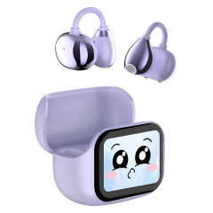 PLUS Smart AI Translation Wireless Earbuds with Color Touch Screen | ENC+ANC Noise Cancelling | Bluetooth 5.4 Headphones for Music &amp; Calls RC-AE08