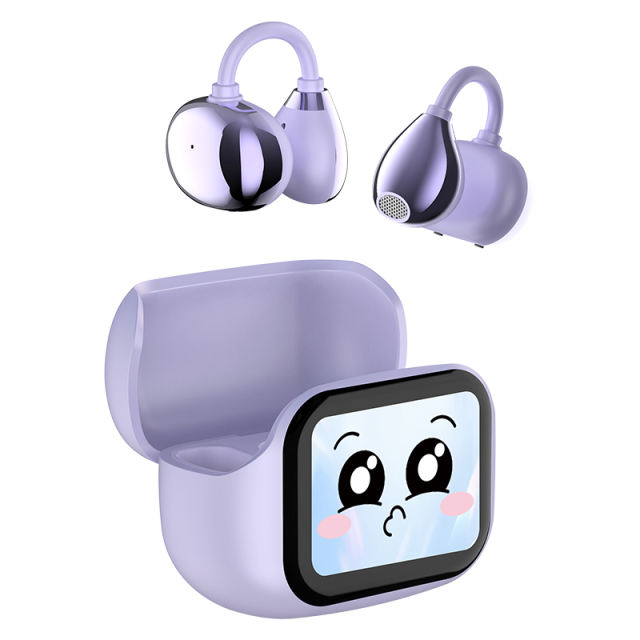 PLUS Smart AI Translation Wireless Earbuds with Color Touch Screen | ENC+ANC Noise Cancelling | Bluetooth 5.4 Headphones for Music &amp; Calls RC-AE08