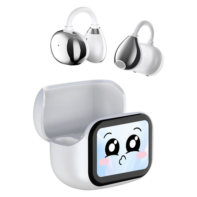 PLUS Smart AI Translation Wireless Earbuds with Color Touch Screen | ENC+ANC Noise Cancelling | Bluetooth 5.4 Headphones for Music &amp; Calls RC-AE08