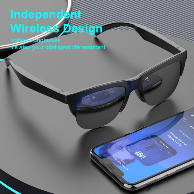 Smart AI Bluetooth Glasses – Real-Time Voice & Video Translation, Music & Call Function, Face-to-Face and Photo Translator, 7H Playtime, RC-SG012