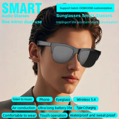 Smart AI Bluetooth Glasses – Real-Time Voice & Video Translation, Music & Call Function, Face-to-Face and Photo Translator, 7H Playtime, RC-SG012