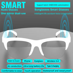 Smart AI Bluetooth Glasses – Real-Time Voice & Video Translation, Music & Call Function, Face-to-Face and Photo Translator, 7H Playtime, RC-SG012