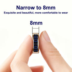 AI Smart Health Ring with Screen Display | Heart Rate, Blood Oxygen, Sleep Monitoring &amp; Call Reminder | Waterproof Fitness Tracker， RC-SR005