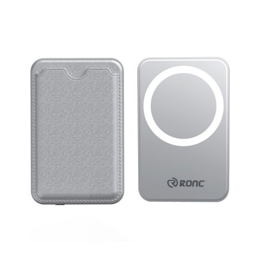 Maesafe 5-in-1 Magnetic Card Wallet & 5000mAh Power Bank - 15W Fast Wireless Charging, Slim & Portable，RC-WP039