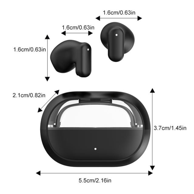 Newly Upgraded AI Translation Wireless Earbuds | TWS 5.4 Headphones | 120-Day Standby | ENC Clear Calls | 13mm Big Speaker | Lightweight Open-Fit Comfort， RC-AE10