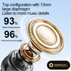 Newly Upgraded AI Translation Wireless Earbuds | TWS 5.4 Headphones | 120-Day Standby | ENC Clear Calls | 13mm Big Speaker | Lightweight Open-Fit Comfort， RC-AE10