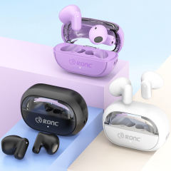 Newly Upgraded AI Translation Wireless Earbuds | TWS 5.4 Headphones | 120-Day Standby | ENC Clear Calls | 13mm Big Speaker | Lightweight Open-Fit Comfort， RC-AE10