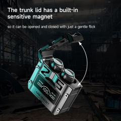 New Hard-Shell Sci-Fi Mecha AI Smart Earbuds | 180H Battery | Bluetooth 5.4 | IPX7 Waterproof | Magnetic Case | 360° Panoramic Sound | APP Smart Link | CVC8.0 Noise Reduction  RC-AE12