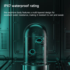 New Hard-Shell Sci-Fi Mecha AI Smart Earbuds | 180H Battery | Bluetooth 5.4 | IPX7 Waterproof | Magnetic Case | 360° Panoramic Sound | APP Smart Link | CVC8.0 Noise Reduction  RC-AE12