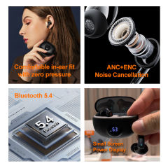 AI Translation Earbuds | ANC+ENC Noise Cancellation | Bluetooth 5.4 | 13mm Bass Driver | HD Calls & Smart App Link RC-AE13