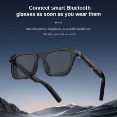 Smart AI Translation Audio Glasses with Wear Detection | Bluetooth 5.3 Open-Ear Music & Call Glasses, Touch Control, UV400 TR90 Frame, RC-SG013