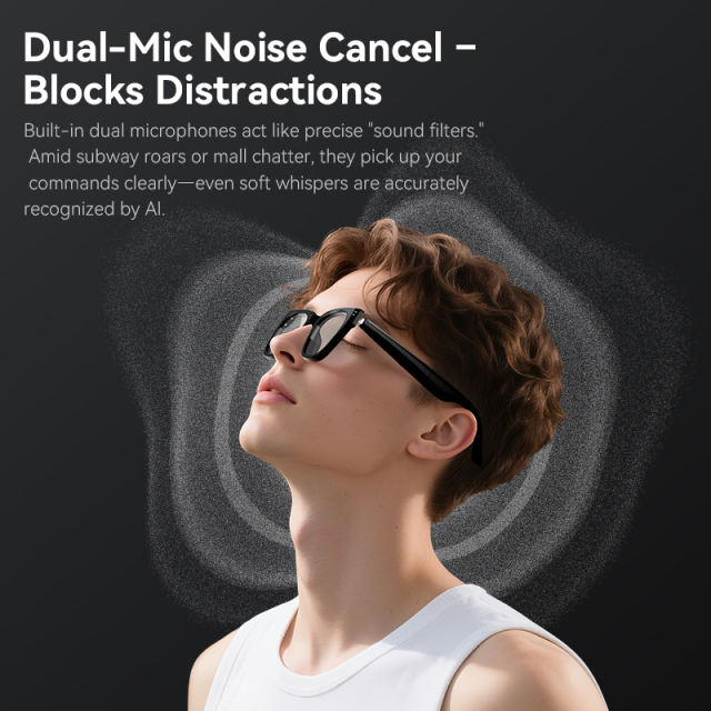 Smart AI Translation Glasses with Bluetooth Music & Call Function, RC-SG015