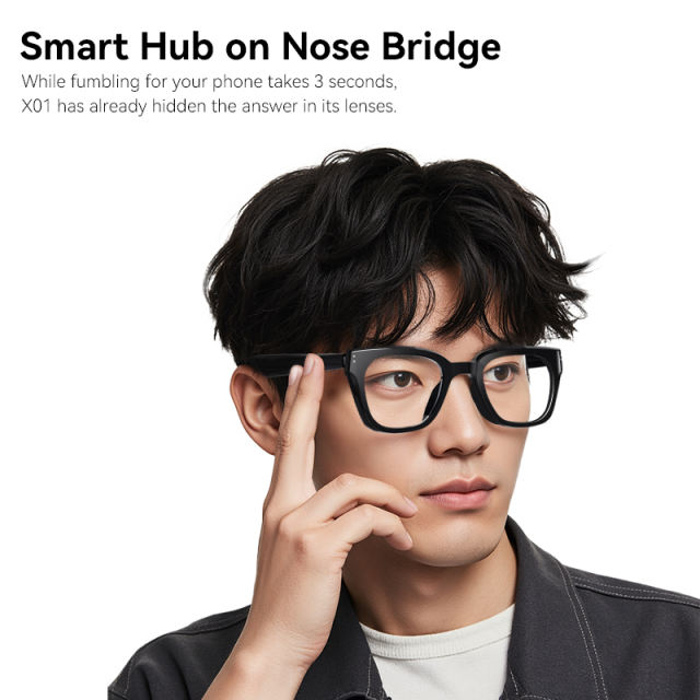 Smart AI Translation Glasses with Bluetooth Music & Call Function, RC-SG015