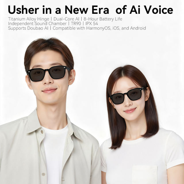 AI Translation Smart Glasses Bluetooth 5.4 | Open Ear Wireless Music & Call Glasses | Touch Control | Dual Mic Noise Cancelling | Magnetic Charging | UV400 Sunglasses, RC-SG017
