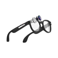 AI Translation Smart Glasses with 1080P Stabilized Camera, ChatGPT Voice Assistant, Bluetooth Music & Calls, WiFi Transfer, Magnetic Charging, RC-SG018