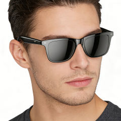 AI Smart Translation Audio Glasses TR90 Lightweight Smart Glasses with ENC Noise Cancellation for Calls Music Voice Assistant RC-SG023