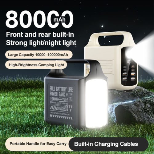 10000mAh Fast Charging Power Bank with Built-in Type-C Cable, 22.5W Portable Mini Metal Powerbank for iPhone 15/16 & Android, Ultra Slim External Battery Pack，RC-PD95