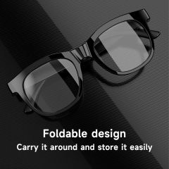 AI Smart Audio Glasses Bluetooth 5.0 | Wireless Music &amp; Calling | Translation | FM Radio | Open-Ear Stereo | Touch Control | IPX4 Waterproof RC-SG024