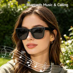 8MP AI Smart Translation Camera Glasses with Video Recording, Music Playback &amp; Bluetooth Calling, WiFi6, Noise Cancelling, IP65 Waterproof RC-SG025