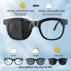 AI Smart Audio Glasses Bluetooth 5.0 | Wireless Music &amp; Calling | Translation | FM Radio | Open-Ear Stereo | Touch Control | IPX4 Waterproof RC-SG024